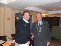Steve receiving his Membership pack