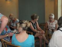 Relaxing after the formal proceedings