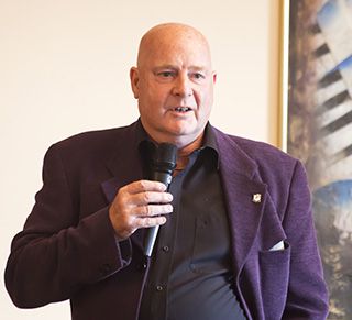 Bob Webb helping to raise funds for charity
